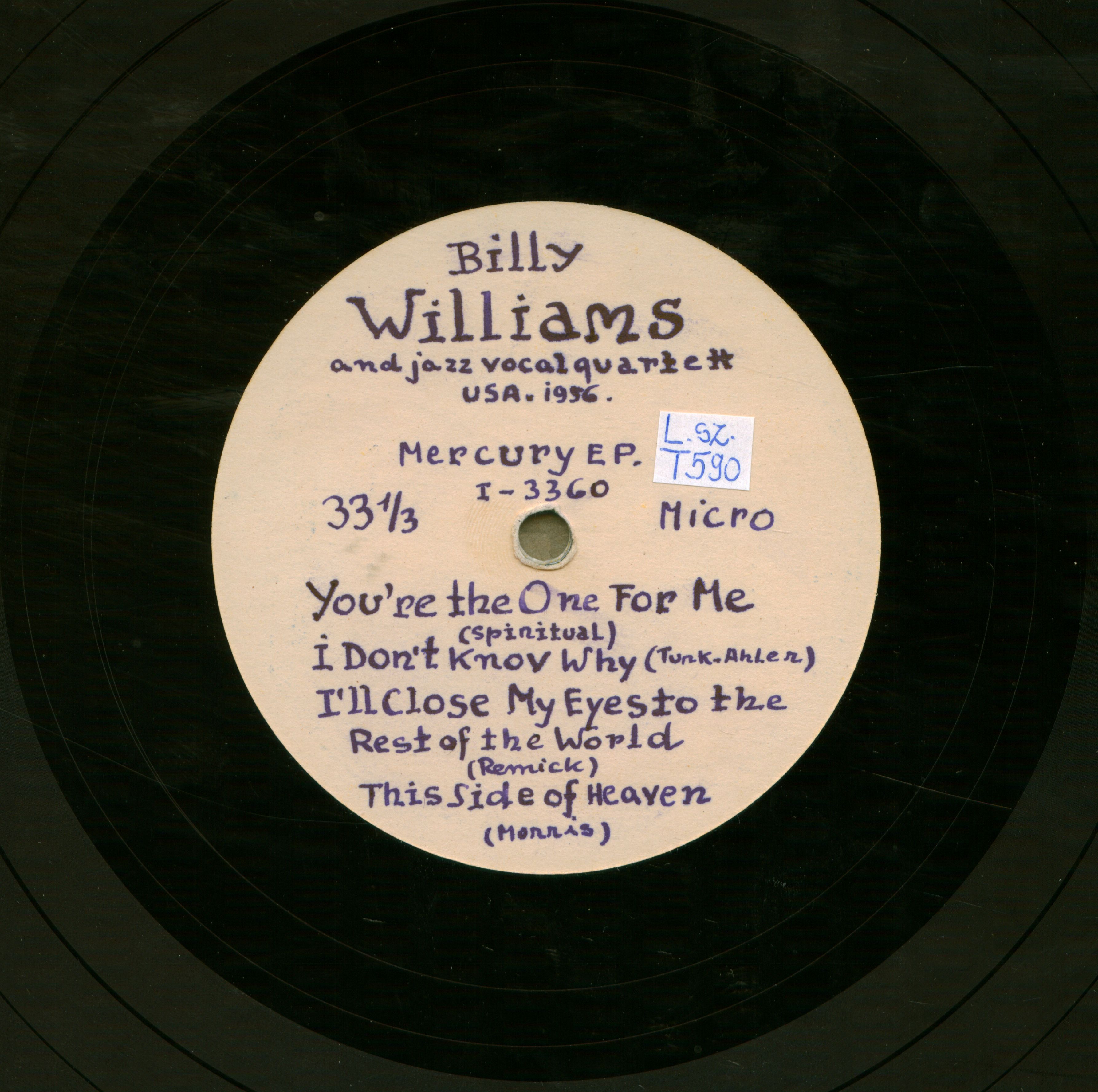 Billy Williams and Jazz Vocal Quartett